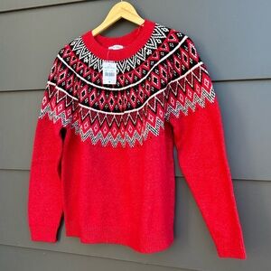 NWT Northern Reflections Patterned Crewneck Sweater - Cotton mix - L